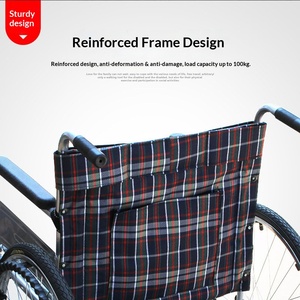 Sedia a Rotelle Manuale Compatta Leggera <span class=keywords><strong>Portatile</strong></span> con Freno per Anziani e Disabili - Product Image 2