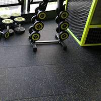 TOPTONS Langlebige Ineinandergreifende Rutschfeste Gummi-Bodenmatte für Garage und Fitnessstudio