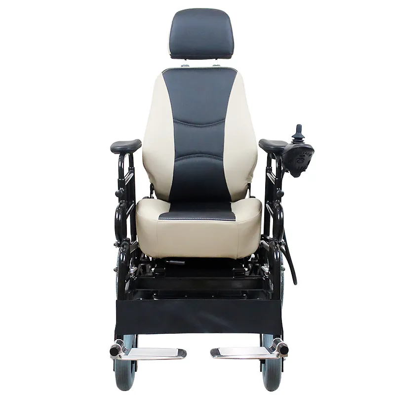 Mini tracción trasera para ancianos, accesorios de grado hospitalario todoterreno, silla de ruedas eléctrica portátil y de potencia completa de 4 ruedas