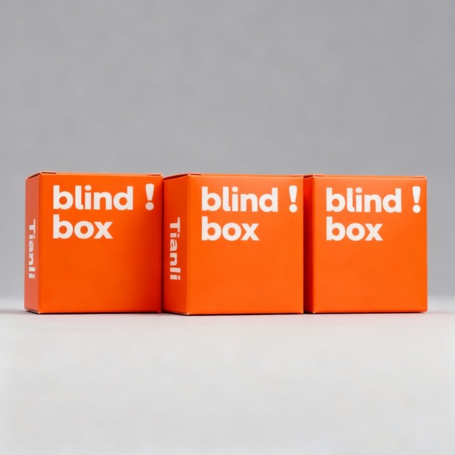 Recyclable Toy Blind Box Wholesale Empty Gift Paper Box Custom Flexography Printing Gold Foil Stamped Folding Gift Mystery Box