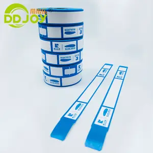 Events   Party Suppler Disposable Custom Printable Thermal Synthetic Paper Wristband ID Bracelet Roll