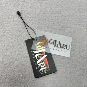 Sac en plastique PVC transparent imprimé personnalisé étiquette volante pour vêtement étiquettes étiquettes de <span class=keywords><strong>prix</strong></span> en papier pivotant épingle à cordon conception logo - Product Image 2