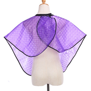 Cape de coiffure Wanmei translucide violette anti-adhésive pour salon, coupe de cheveux, coloration, permanente, traitement - Product Image 5