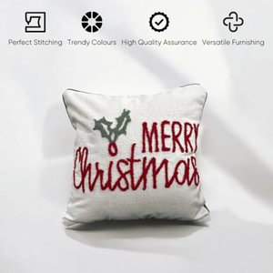 Housse de coussin décorative brodée, prête à être expédiée de l'usine, nouvelle collection 2026, housse de coussin de Noël - Product Image 2