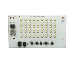 Módulo LED lineal sin conductor, PCB PCBA para reflector LED, 2835 SMD, 50W, 220V, CA, entrega de fábrica