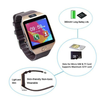 2022 akıllı saat ile DZ09 bt smartwatch akıllı bt izle, akıllı saat mobil saat telefon, ucuz android dokunmatik ekran