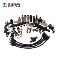 Assortiment de connecteurs circulaires M5 M8 M9 M12 M16 M23 7/8 IP67 IP68 mâle/femelle 2-24 broches pour montage sur panneau PCB