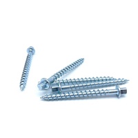 Tornillos para Madera con Rosca Gruesa, Recubiertos de Zinc, con Punta Triangular, para Fijación en Madera