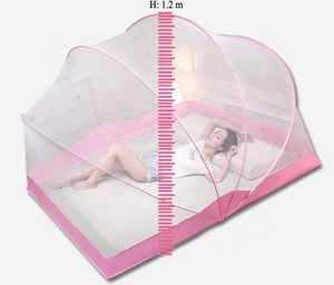 Pink Portable <b>Folding</b> Mosquito Net Foldable Summer <b>Double</b> <b>Bed</b> Tent Queen Size - Product Image 4