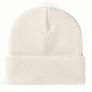 Bonnet en acrylique tricoté unisexe pour adultes, collection Automne-Hiver 2025, décontracté, chaud, anti-froid, avec logo brodé personnalisé - Product Image 5
