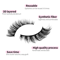 Faux Cils En Gros Faux Vison 6D Cils Bande Complète Aériens Fluffys 10 Paires Fournisseur de Cils
