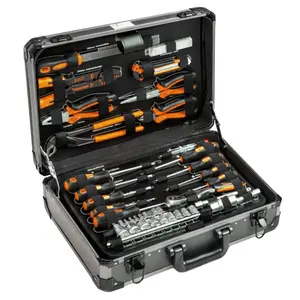 BOSSAN 2019 di vendita caldo professionale 100 di un pezzo di riparazione utensili a mano in caso di Alluminio set di strumenti