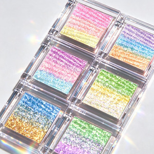 Private Label <b>Rainbow</b> Multichrome Glitter <b>Eyeshadow</b> Wholesale High Pigment Shimmer Eye Shadow Powder Manufacturer - Product Image 1