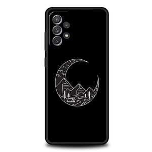 Línea montaña paisaje sol Luna caso para <span class=keywords><strong>Samsung</strong></span> A51 <span class=keywords><strong>A71</strong></span> A21S A12 A11 A15 A25 A31 A41 A23 A33 A53 A73 A05S A13 5G A35 A55 cubierta - Product Image 5