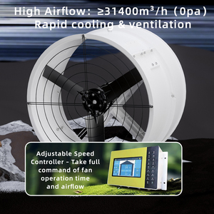 Fuji Micro 6000 <span class=keywords><strong>CFM</strong></span> extractor <span class=keywords><strong>Fan</strong></span> công nghiệp Quạt hướng trục sơn gian hàng 10000 <span class=keywords><strong>CFM</strong></span> xả gia cầm <span class=keywords><strong>fan</strong></span> 20 inch để bán - Product Image 4