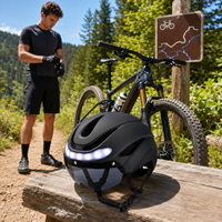 Casque de vélo électrique unisexe certifié CPSC avec clignotants LED intelligents, télécommande sans fil, visière magnétique respirante pour l'hiver