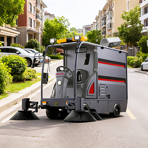 ST20 Ride on Road Broom Sweeping <strong>Machine</strong> Thoroughfare Corridor <strong>Sweep</strong> Tricycle Sweeper with Spray - Product Image 1