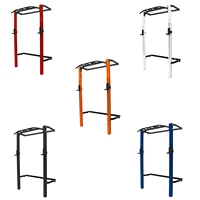 DINUO Rack de Squat Mural Entièrement Pliable en Tube d'Acier Robuste Haute Compatibilité Cage de Musculation Équipement de Gymnastique à Domicile