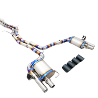 Tube d'échappement universel en acier inoxydable bleu brûlé de 1,5 mm d'épaisseur, kit de silencieux d'échappement Valvetronic compatible avec SQ5 8R FY 3.0T 2016 2024