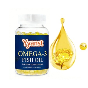 Cápsulas de Omega-3 y Aceite de Pescado de Alta Calidad con EPA y DHA, Suplemento en Cápsulas que Favorece la Salud del Corazón y la Función Cerebral - Product Image 1
