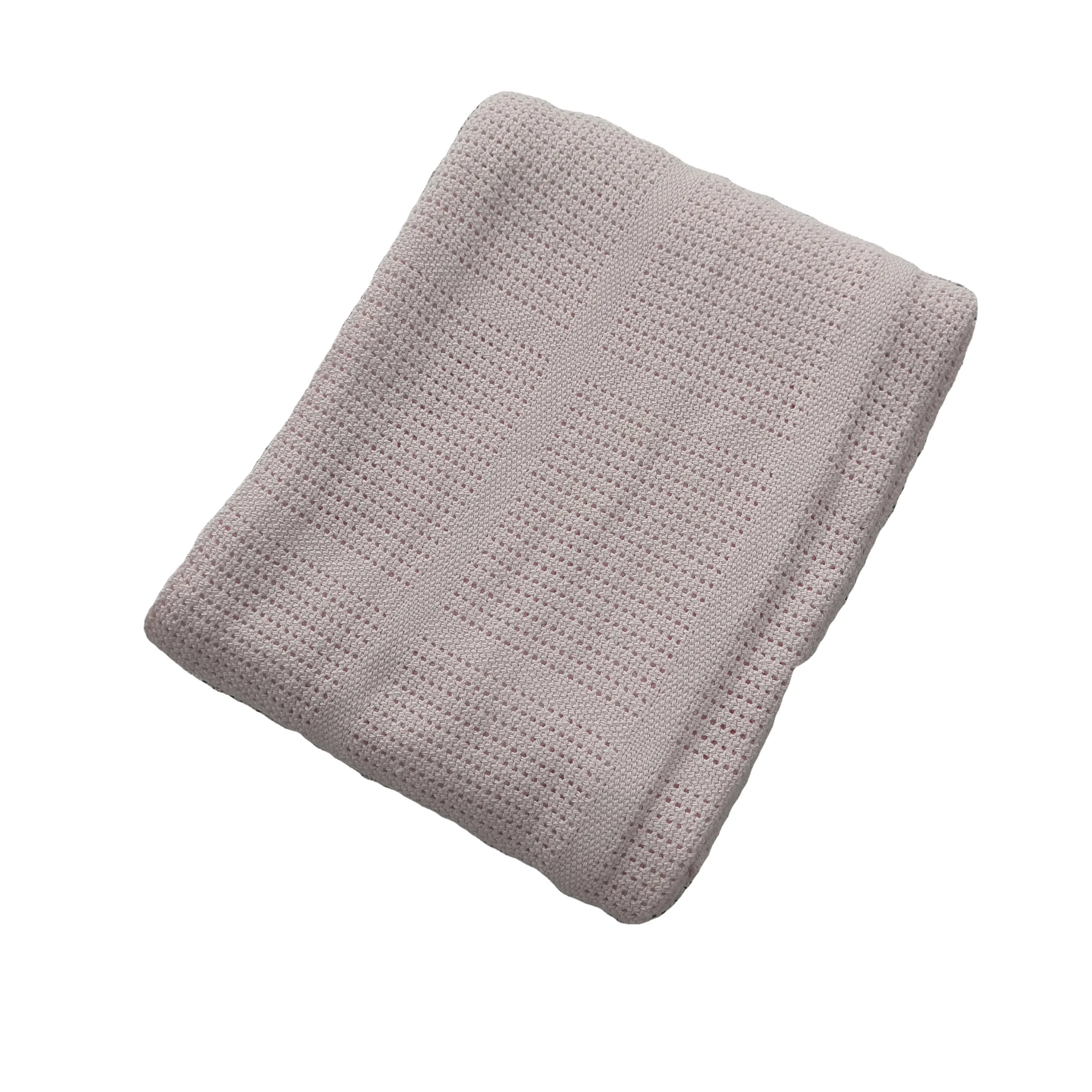 Size 100% bamboo Thermal Baby Blanket Breathable Throws And Blanket Cellular Weave Waffle Blanket