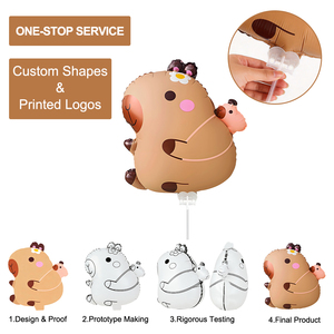 Globo <span class=keywords><strong>de</strong></span> Aluminio con Forma Personalizada y Clip, Juguete Interactivo para Niños, Globo <span class=keywords><strong>de</strong></span> Aluminio con Clip y Palo para Fiestas - Product Image 2