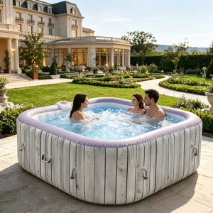 <span class=keywords><strong>Spa</strong></span> <span class=keywords><strong>gonflable</strong></span> en PVC de fabrication industrielle, 600W, souffleur de massage, 550L, avec couvercle supérieur, pour usage domestique et hôtelier - Product Image 2