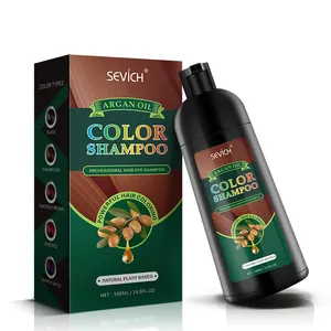 Hot Seller Color Hair Shampoo 5 Minuten Instant Kleurstof Het Haar In Druivenrode Kleur