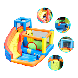 Nhà máy tùy biến trẻ em bouncy nhà <span class=keywords><strong>Inflatable</strong></span> nhảy lâu đài công viên nước lâu đài bouncy với Slide - Product Image 2
