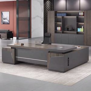 Muebles de oficina personalizados Precio jefe de lujo Escritorio de oficina de madera - Product Image 3