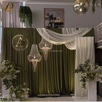 Nouvelles décorations de mariage JINDA, lustre en fer plaqué européen avec perles de cristal, pour la mise en scène de la salle de mariage, éclairage décoratif