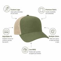 Gorras Trucker de Malla Unisex de Verano con Logotipo Personalizado, de Poliéster de Alta Calidad, Lisas, con Visera Curva y 5 Paneles, para Pedidos al por Mayor