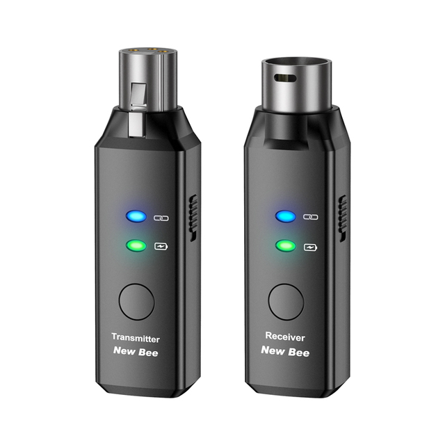 Professional Wireless Microphone System 24-Bit 48KHz 5.8GHz 100ft Range 6 Channels Wireless Transmitter and Receiver Microphone