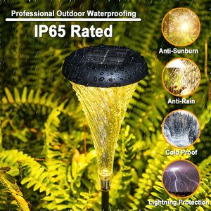 Luces LED Solares para Camino, Impermeables IP65, Cálidas, Decorativas para Jardín, Césped, Navidad, Recargables, Certificación RoHS - Product Image 3