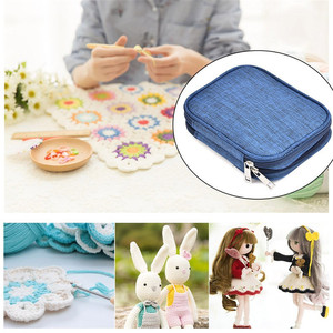 Kit <span class=keywords><strong>de</strong></span> couture ergonomique en TPR <span class=keywords><strong>de</strong></span> 72 pièces avec <span class=keywords><strong>crochet</strong></span> à <span class=keywords><strong>crochet</strong></span> et <span class=keywords><strong>aiguilles</strong></span> à tricoter à manche souple, ensemble d'<span class=keywords><strong>aiguilles</strong></span> à tricoter, travaux manuels, étui emballé - Product Image 6