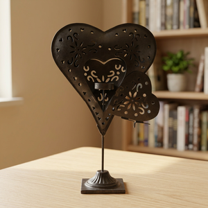 ที่ใส่เทียนทีไลท์รูปหัวใจแบบเจาะรู - Product Image 3