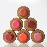 Fournisseur de cosmétiques en gros, ensemble de 6 teintes de blush crème longue tenue en stick