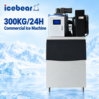 Factory Price 300kg/24h Flake Ice Machine Automatic Commercial IceMaker for Meat Processing, Chemical Industry