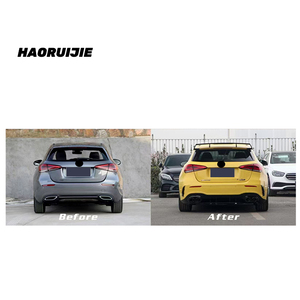 Estiramiento facial de coche para <span class=keywords><strong>mercedes</strong></span>-benz Clase A W177 Hatchback Upgrade <span class=keywords><strong>A45</strong></span> <span class=keywords><strong>S</strong></span> AMG Kit de modificación de parachoques - Product Image 4