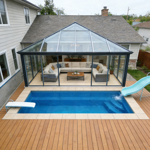 Piscina Familiar Rectangular de FRP para Exteriores, Enterrada, de 10 mm de Grosor, Resistente a los Rayos UV, Ecológica, de Alta Resistencia y Fácil Instalación - Product Image 1
