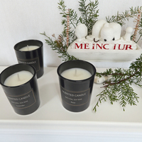 Bougies de cire de soja d'aromathérapie de maison de luxe 8 pièces ensemble cadeau de bougie d'arôme durable bocaux inclus