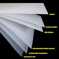 Feuille de plastique PP givré 450*600mm 0.3-3mm, panneau en polypropylène semi-transparent, plaque de présentation mate pour couverture de plan de travail