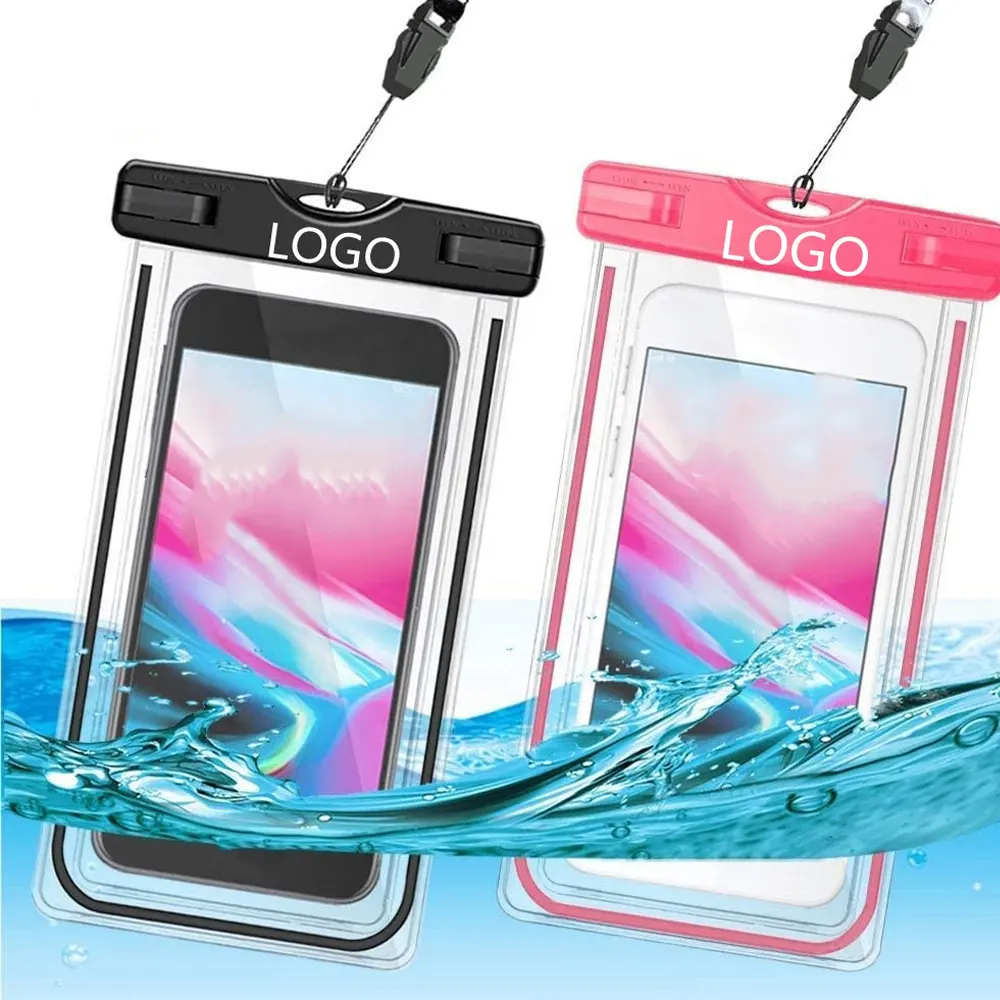 Gratis Monster Groothandel Pvc Universele Maat Onderwater Ipx8 Water Proof Pouch Case Waterdichte Telefoon Tas Voor Mobiele Telefoon