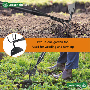 Huamaoji Nouveauté : Outil de jardinage multifonctionnel 2-en-1, <span class=keywords><strong>houe</strong></span> et motoculteur détachable pour le désherbage - Product Image 3