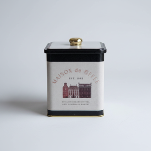 1.8L Vintage Café-Inspiration Lin Texture Design 120x120x137mm Métal Carré Boîte Bouton Poignée Recyclable pour Boisson Bière Bonbons - Product Image 2