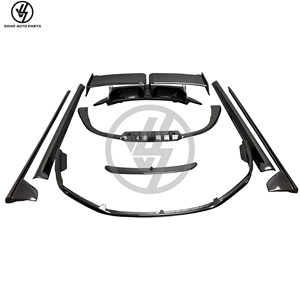 Nouveau pare-chocs en fibre de carbone semi-sèche style Tehart pour 911 2012-2016, aileron arrière, jupes latérales, diffuseur avant, pièces automobiles - Product Image 1