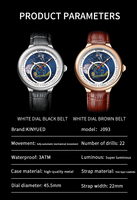Nouvelles tendances Sport montres pour hommes en cuir de luxe Phase d'étoile squelette montre mécanique cadran bleu planète pour hommes