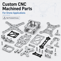 Piezas Metálicas CNC, Mecanizado de Ultra Precisión, Acero Inoxidable, Aleación de Aluminio, Brazos de Marco Compuesto para Drones Personalizados