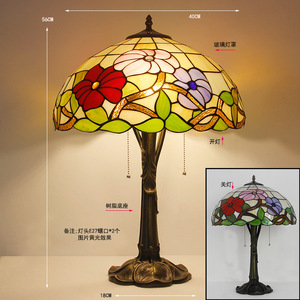 Lampadaire LIGHTOPS avec abat-jour en forme de <span class=keywords><strong>libellule</strong></span> colorée faite à la main avec des ailes noires - Product Image 4