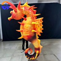 Modèle de hippocampe gonflable personnalisé pour publicité extérieure, centres commerciaux, carnavals, événements et spectacles, avec souffleur